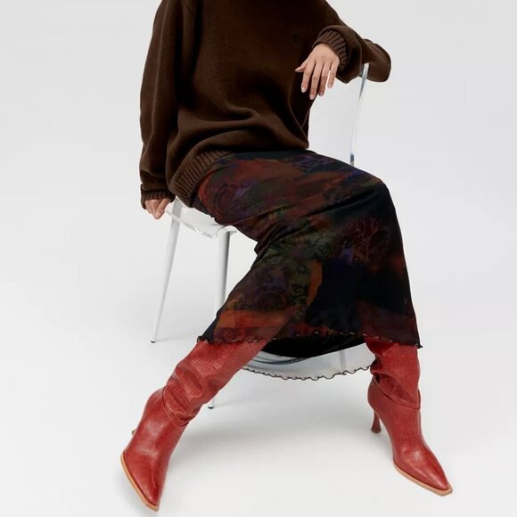 Urban Outfitters UO Camilla Mesh Maxi Skirt Size XS Excellent condition - Picture 4 of 11